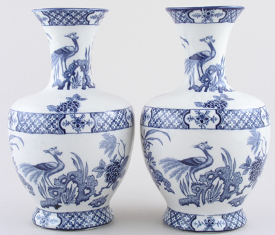 Vases pair c1920s